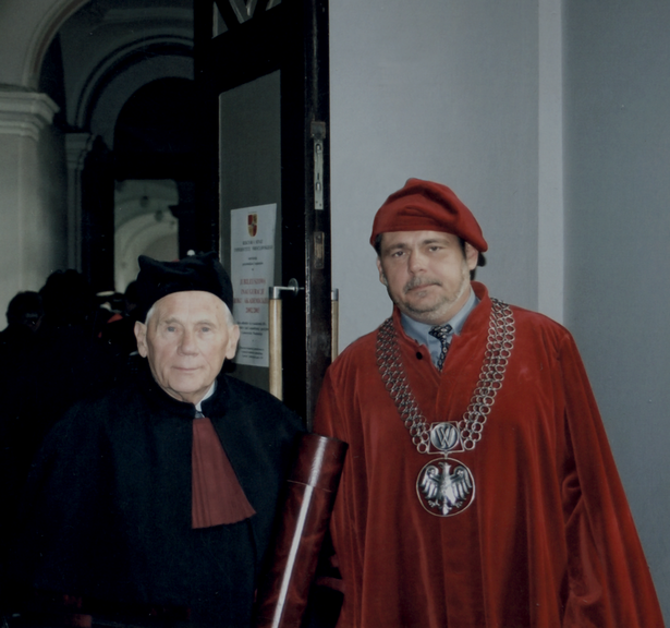 Wojciech Kaniowski ze swoim ojcem Tadeuszem Kaniowskim,2002